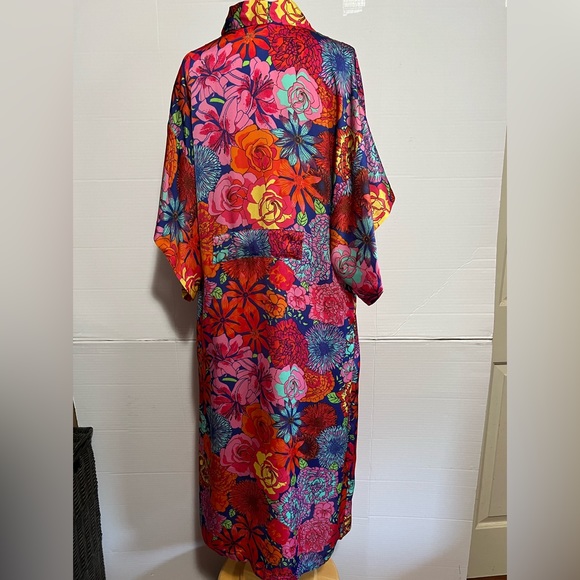 Natori Floral Gown and Robe set size S Maxi Length multicolored - Picture 2 of 16